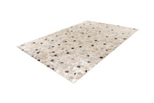 Teppich >Lavin< in Silber / Grau, 100% Leder - 170x120cm (LxB)