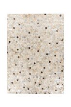 Teppich >Lavin< in Silber / Grau, 100% Leder -...