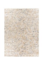Teppich >Lavin< in Silber, 100% Leder - 230x160cm...