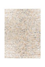 Teppich >Lavin< in Silber, 100% Leder - 230x160cm...