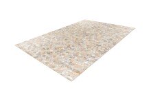 Teppich >Lavin< in Silber, 100% Leder - 150x80cm (LxB)