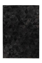 Teppich >Lavin< in Schwarz, 100% Leder - 230x160cm...