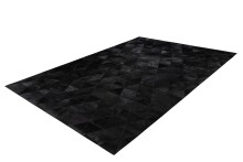 Teppich >Lavin< in Schwarz, 100% Leder - 280x200cm (LxB)