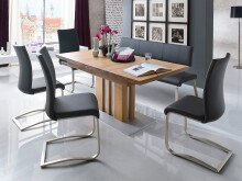 Sitzbank >Muvo II< aus Metall - 175x86x59cm (BxHxT)