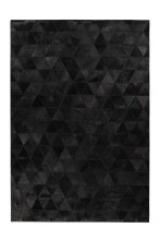 Teppich >Lavin< in Schwarz, 100% Leder - 150x80cm...