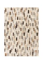 Teppich >Lavin< in Grau, 100% Leder - 150x80cm (LxB)