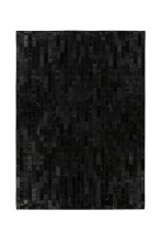 Teppich >Lavin< in Schwarz, 100% Leder - 230x160cm...