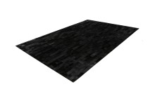 Teppich >Lavin< in Schwarz, 100% Leder - 230x160cm (LxB)