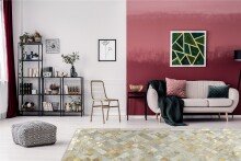 Teppich >Lavish< in Elfenbein / Gold, 100% Leder - 170x120cm (LxB)