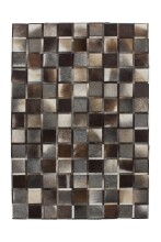 Teppich >Lavish< in Grau, 100% Leder - 170x120cm (LxB)