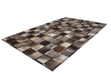 Teppich >Lavish< in Grau, 100% Leder - 170x120cm (LxB)