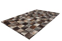 Teppich >Lavish< in Grau, 100% Leder - 170x120cm (LxB)