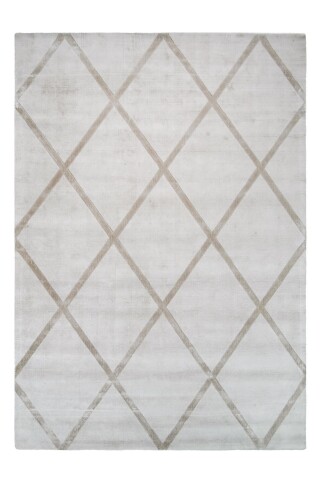 Teppich >Luxury< in Elfenbein / Taupe, 100% Viskose - 290x200cm (LxB)