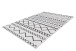 Teppich >Maya< in Weiß / Schwarz, 100% Polyester - 180x120cm (LxB)