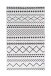 Teppich >Maya< in Weiß / Schwarz, 100% Polyester - 180x120cm (LxB)
