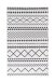 Teppich >Maya< in Weiß / Schwarz, 100% Polyester - 290x200cm (LxB)