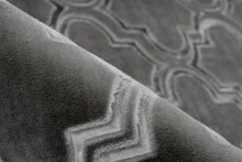 Teppich >Monroe< in Anthrazit, 100% Polyester - 300x80cm (LxB)