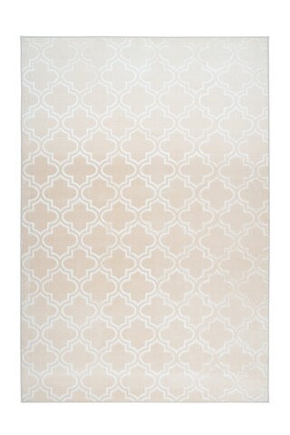 Teppich >Monroe< in Creme, 100% Polyester - 150x80cm (LxB)