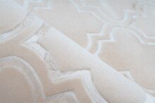 Teppich >Monroe< in Creme, 100% Polyester - 150x80cm (LxB)