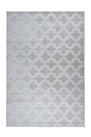 Teppich >Monroe< in Grau / Blau, 100% Polyester - 170x120cm (LxB)