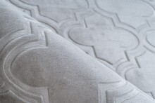 Teppich >Monroe< in Grau / Blau, 100% Polyester - 170x120cm (LxB)
