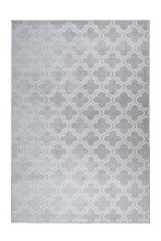 Teppich >Monroe< in Grau / Blau, 100% Polyester -...