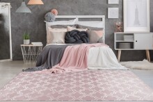 Teppich >Monroe< in Rosa, 100% Polyester - 170x120cm (LxB)