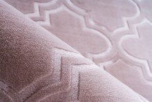 Teppich >Monroe< in Rosa, 100% Polyester - 170x120cm (LxB)