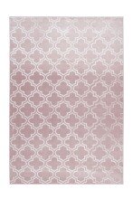 Teppich >Monroe< in Rosa, 100% Polyester -...
