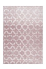 Teppich >Monroe< in Rosa, 100% Polyester -...