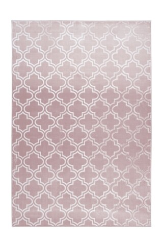 Teppich >Monroe< in Rosa, 100% Polyester - 290x200cm (LxB)