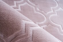 Teppich >Monroe< in Rosa, 100% Polyester - 290x200cm (LxB)