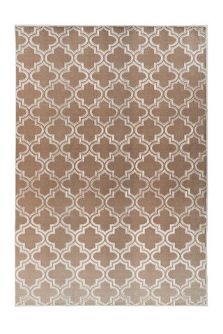 Teppich >Monroe< in Taupe, 100% Polyester - 170x120cm (LxB)