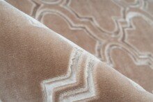 Teppich >Monroe< in Taupe, 100% Polyester - 170x120cm (LxB)