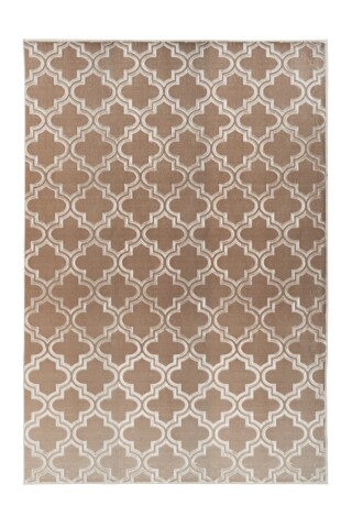 Teppich >Monroe< in Taupe, 100% Polyester - 290x200cm (LxB)