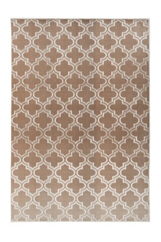 Teppich >Monroe< in Taupe, 100% Polyester - 150x80cm (LxB)