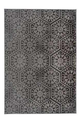 Teppich >Monroe< in Anthrazit, 100% Polyester - 170x120cm (LxB)