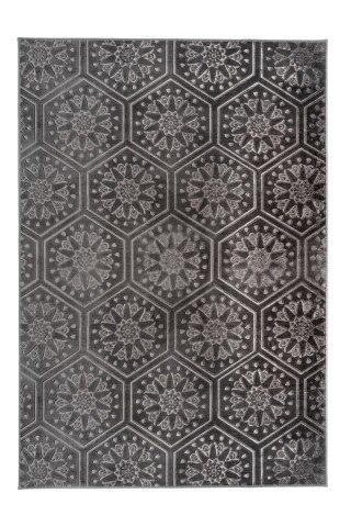 Teppich >Monroe< in Anthrazit, 100% Polyester - 290x200cm (LxB)