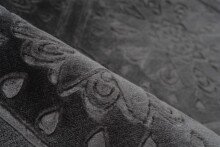 Teppich >Monroe< in Anthrazit, 100% Polyester - 150x80cm (LxB)