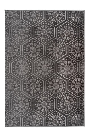Teppich >Monroe< in Anthrazit, 100% Polyester - 300x80cm (LxB)