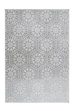 Teppich >Monroe< in Grau / Blau, 100% Polyester -...