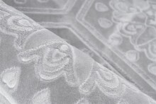 Teppich >Monroe< in Grau / Blau, 100% Polyester - 300x80cm (LxB)