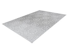 Teppich >Monroe< in Grau / Blau, 100% Polyester - 300x80cm (LxB)