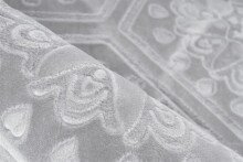 Teppich >Monroe< in Grau / Blau, 100% Polyester - 300x80cm (LxB)