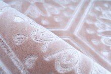 Teppich >Monroe< in Rosa, 100% Polyester - 290x200cm (LxB)