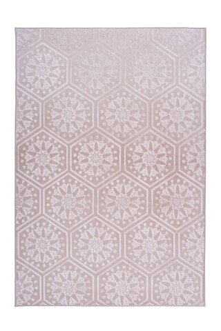 Teppich >Monroe< in Rosa, 100% Polyester - 150x80cm (LxB)