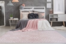 Teppich >Monroe< in Rosa, 100% Polyester - 150x80cm (LxB)