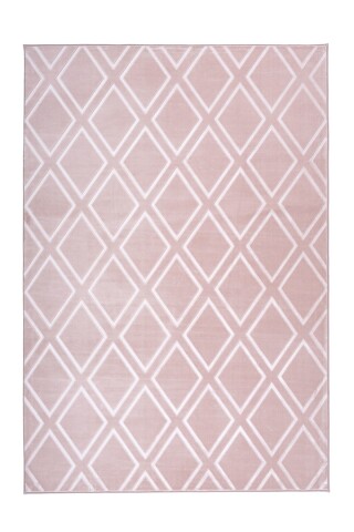 Teppich >Monroe< in Rosa, 100% Polyester - 300x80cm (LxB)