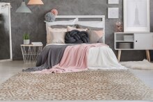 Teppich >Monroe< in Taupe, 100% Polyester - 170x120cm (LxB)