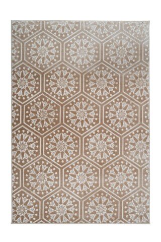 Teppich >Monroe< in Taupe, 100% Polyester - 290x200cm (LxB)